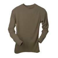 ◇ROUGHNECK◇ Basic layered sleeve brown Brown Long Sleeve Round Neck Top - Petallush